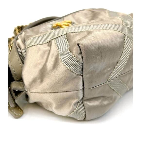 CHANEL Gray Mini Two-Way Bag A-A12656 - Picture 10 of 12